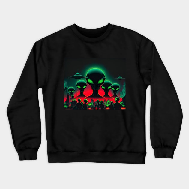 Alien Invasion Vol. 3 Crewneck Sweatshirt by JoeBurgett